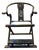 Antique Chinese Huanghuali Horseshoe Back Folding Throne Chair For Sale
