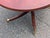 American Vintage Duncan Phyfe Coffee Table W/ Pedestal Base on Casters For Sale - Image 3 of 5