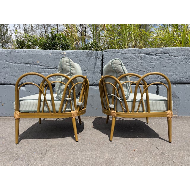 2000 - 2009 Pair Designer Lounge Chairs, Patio, Indoor or Outdoor For Sale - Image 5 of 12