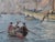 Raphaël Luc Ponson, Santa Salute Basilica, Grand Canal, Venice, Oil Painting, in Worn conditions. Designed 1920 to 1949 I...