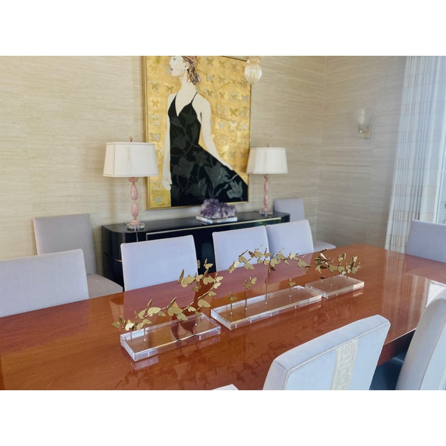 Butterflies on Acrylic Tabletop Centerpiece Acrylic For Sale - Image 12 of 12