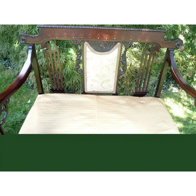 Entryway Hall Bench French Antique For Sale In Seattle - Image 6 of 7