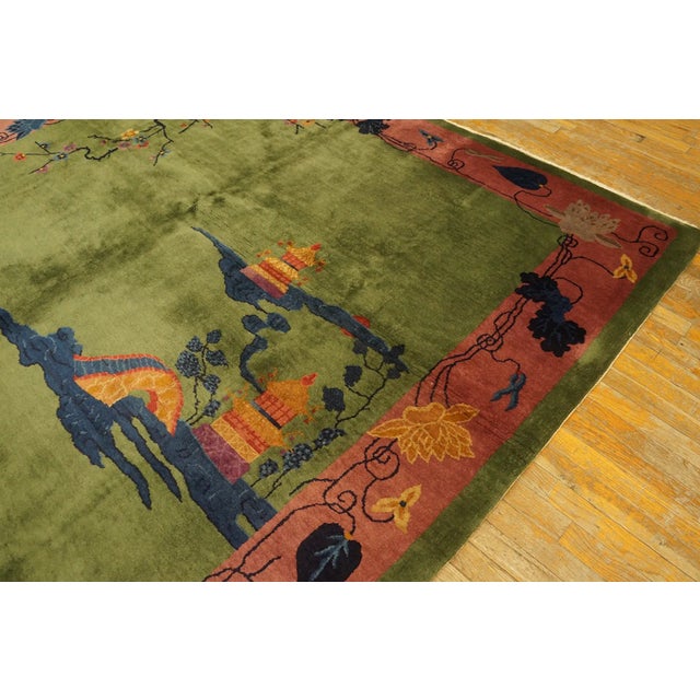 1920s Chinese Art Deco Carpet For Sale - Image 10 of 12