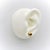 1960s Vintage 14k Gold Puffy Heart Florentine Finish Stud Earrings, Pair For Sale - Image 5 of 7