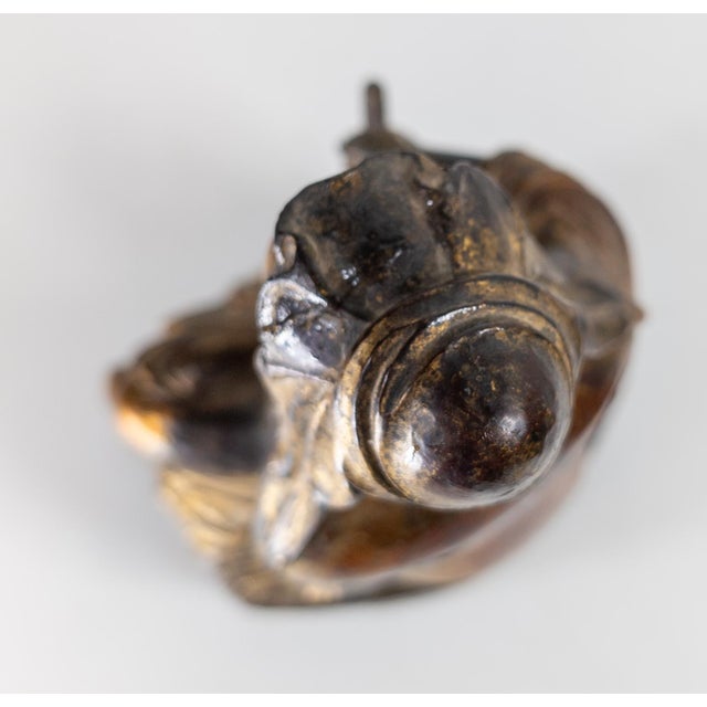 16th Century or Earlier Chinese Ming Dynasty Gilt Lacquer Wood Guanyin Figure For Sale - Image 13 of 16