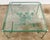 Vintage Green Cast Iron Ivy Motif Glass Top Coffee Table For Sale - Image 4 of 8