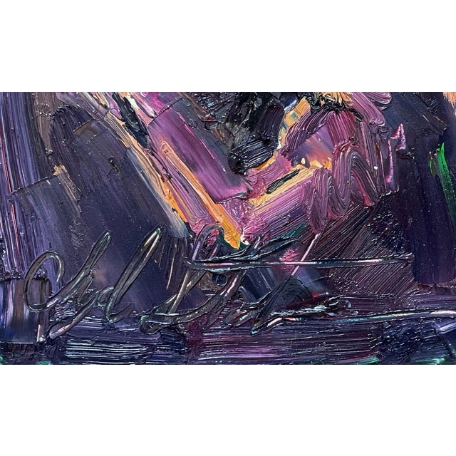 There it Is! by Clyde Steadman | Oil on Board Abstract figure composition in dark tones. For Sale - Image 4 of 5