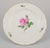 Meissen, Germany. Four dinner plates with a motif of a pink rose. Gold rim. Approximately 1920/30s. In perfect condition....