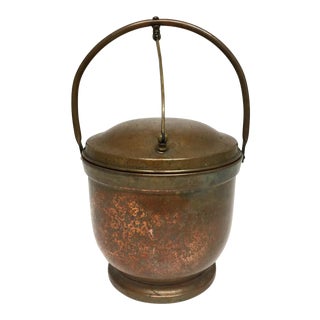 Early 20th Century Antique Copper Poole Silver Company Ice Bucket For Sale