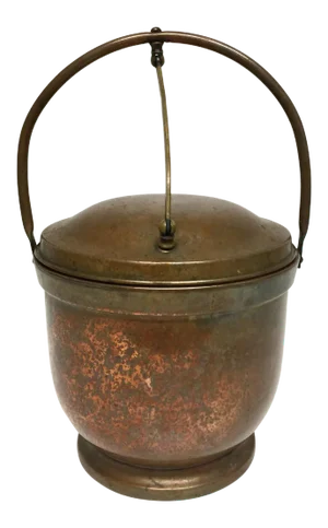 Early 20th Century Antique Copper Poole Silver Company Ice Bucket