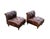 Pair of Chesterfield Leather Slipper Chairs For Sale In Philadelphia - Image 6 of 9