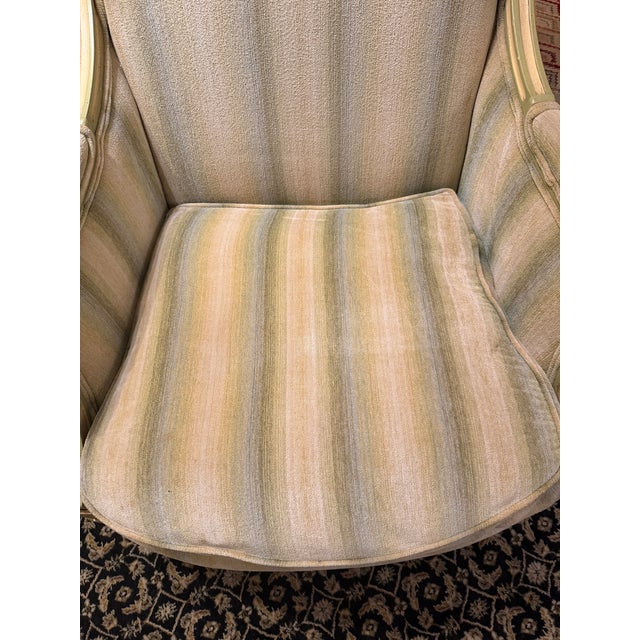 1960s Henredon Schoonbeck Louis XVI Style Down-Filled Bergère Armchair For Sale - Image 15 of 15
