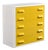 Restored Raymond Loewy Inspired Yellow Chapter One Highboy Dresser Chest For Sale