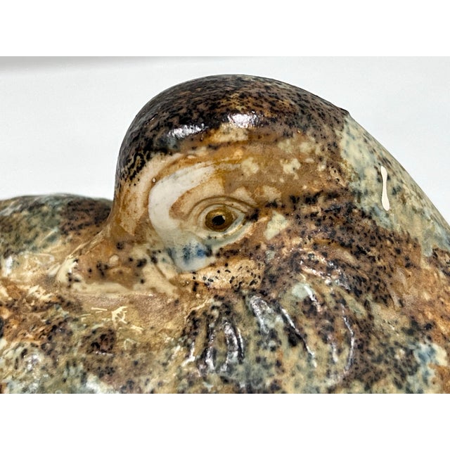 Vintage Japan Otagiri Ceramic Mandarin Duck Figurines, Set of Two For Sale - Image 10 of 12