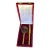Vintage Solid Brass Magnifying Glass and Letter Opener Set in Red Velvet Case For Sale