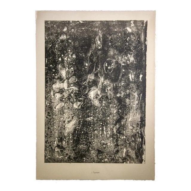 Torrent is an original B/W lithograph from the album Theatre du sol by the French founder of Art Brut, Jean Dubuffet Good...