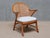 This rare armchair was produced in Denmark in the 1940s, and its striking design is attributed to Frits Schlegel. The...
