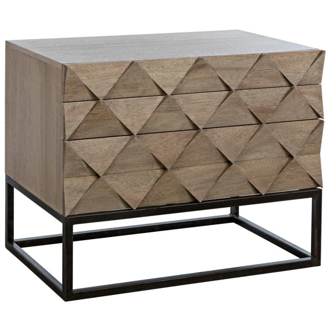 NOIR Draco Sideboard with Metal Stand, Washed Walnut For Sale In Los Angeles - Image 6 of 13