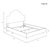 Twin Bed in Linen Leopard Ink For Sale In Chicago - Image 6 of 6