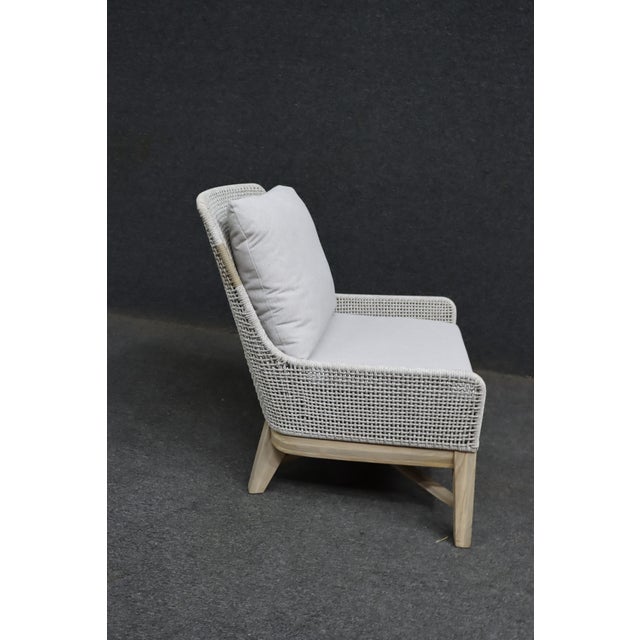 Textile Essentials for Living Woven Club Chair For Sale - Image 7 of 14