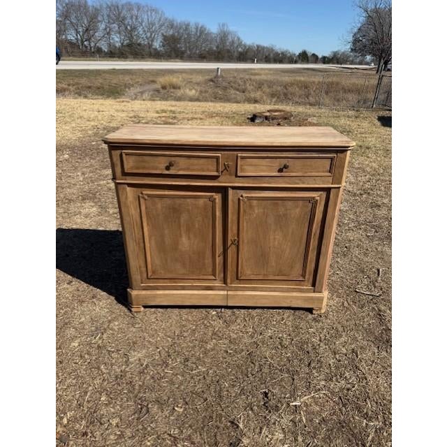 18th Century French Louis Philippe Solid Walnut Bleached Sideboard / Buffet. For Sale - Image 15 of 18