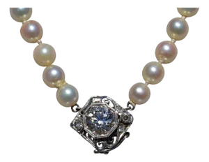 The Tillmans Corner: Antique Pearl and Diamond Necklace