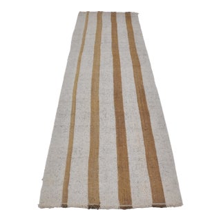 Vintage Turkish Stripe Kilim Runner For Sale