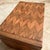 Vintage Marquetry Inlaid Wooden Jewelry Box Geometric Pattern For Sale - Image 10 of 12