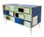 Contemporary modern graphic Pop Art design six-drawer dresser/sideboard, entirely handcrafted in Italy, with a Piet...
