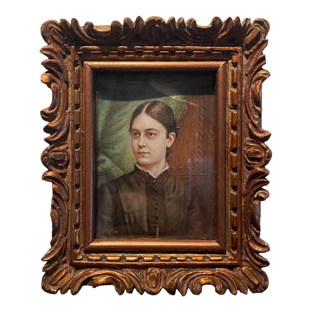 Antique Portrait Miniature of a Lady For Sale