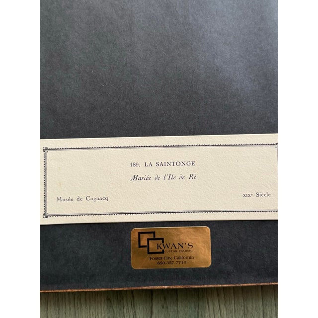 Paper Set of 4 1928 French Pochoir Costume Prints After Gratiane De Gardilanne – Art Deco Regional Dress Plates, Framed For Sale - Image 7 of 9