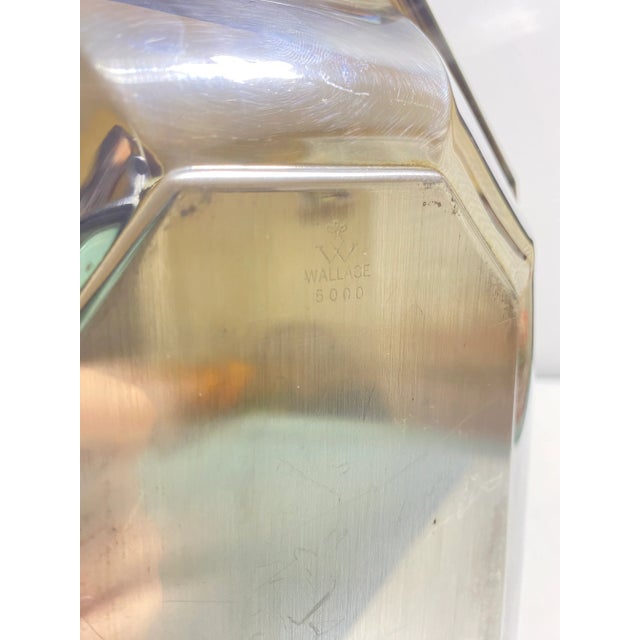 1960s 1960s Wallace Silver Plate Tray – Vintage Rectangular Serving Tray For Sale - Image 5 of 5