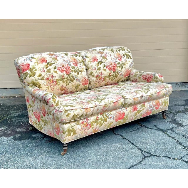ケ*ン様 90s vintage armchair sofa George Smith Standard Arm Sofa | Chairish