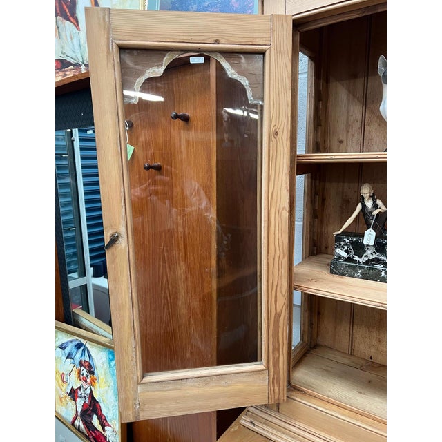 Antique Pine Display Cabinet, 1890s For Sale - Image 10 of 12