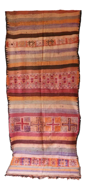 Mid-Century Vintage Moroccan Rug