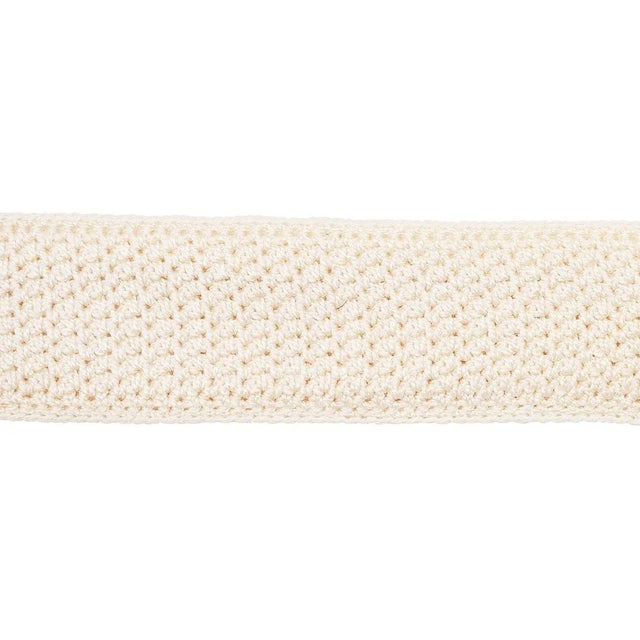 Schumacher Sample - Schumacher Sylvia Crochet Tape in Ivory For Sale - Image 4 of 4