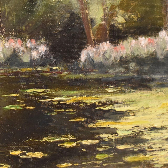Emile Gauffriaud, River, 1920s, Oil on Canvas, Frmed For Sale - Image 7 of 10