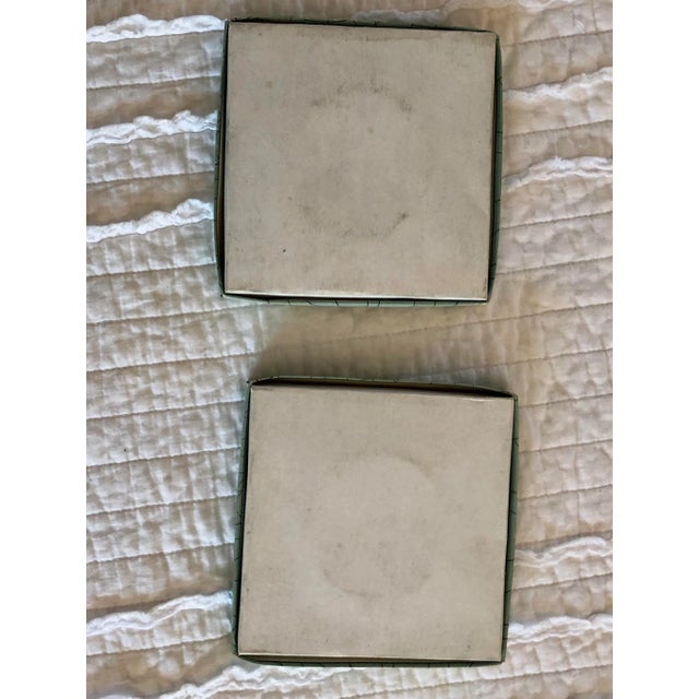 Ceramic 1980s Longquan Celadon Wares Sage Green Turtle Motif Art Plates- a Pair For Sale - Image 7 of 12