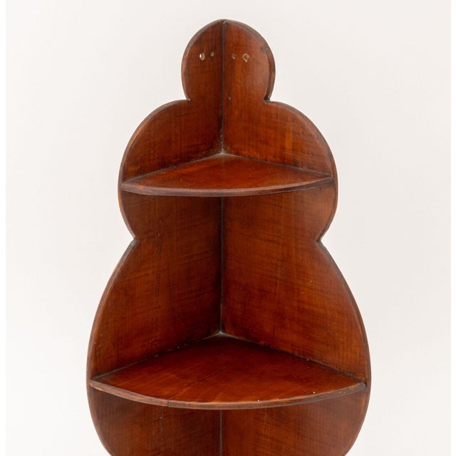 American Arts and Crafts Maple Three-Tier Corner Wall Shelf. 21" H x 11" W x 7.75" D. Provenance: From a 21 East 87th...