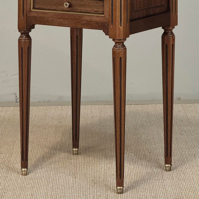 Pair French Louis XVI Marble Top End Tables For Sale - Image 13 of 17
