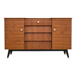 Mid-Century Walnut Beehive Sideboard from Beautility, 1960s For Sale