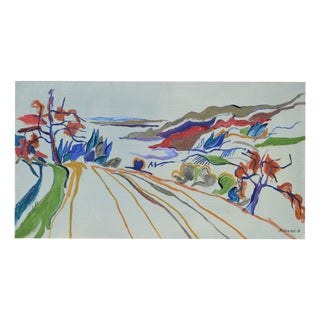 Richild Holt, Lake Constance Landscape (bei Überlingen), 1999, Oil on Canvas, Framed For Sale