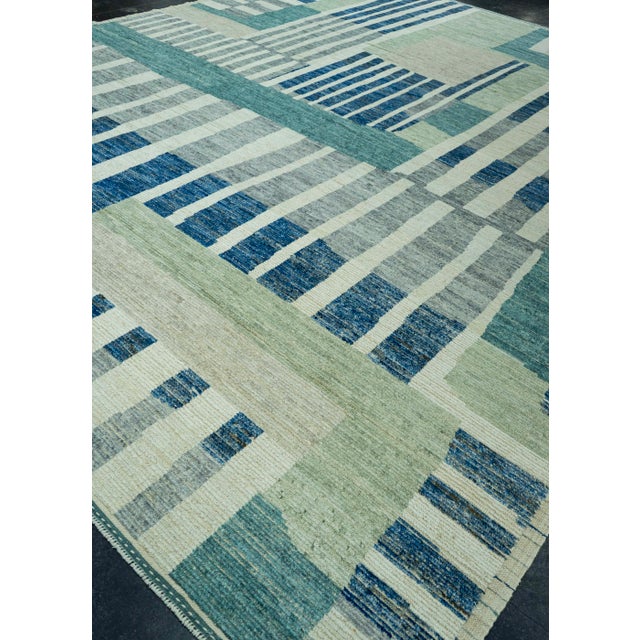 Turkish Handmade Tulu Rug 12'1" x 14'10" #20517 For Sale - Image 3 of 8