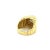 Modern Henry Dunay Diamond Cluster Ring in 18k Ribbed Textured Yellow Gold Size 8 For Sale - Image 3 of 7