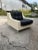 Mid-Century Modern Vintage Sofa Set in Fiberglass With Black Tufted Cushions | in the Style of Homecrest For Sale - Image 3 of 13
