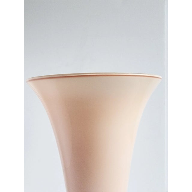 Murano Vintage Cenedese Vetri Murano Glass Nude Pink Vase For Sale - Image 4 of 9