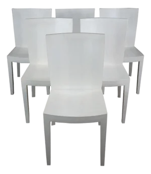 6 Karl Springer 1986 JMF Lizard Print Leather Dining Chairs Minimalis Modern MCM