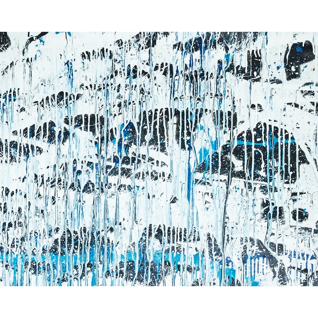 2020s "Trying to Be Colourful" Large Abstract Acrylic Painting by Simon Findlay For Sale - Image 5 of 8