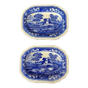 Vintage Spode Tower Blue Bowls Qty. 2