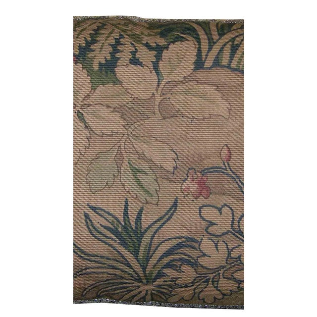 Antique Cartoon Tapestry Pillow Ca. 1920